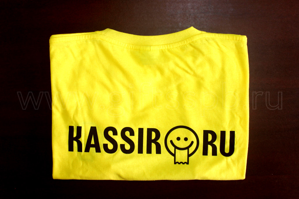 футболка, нанесение на футболку, футболка кассир,  Кассир.RU