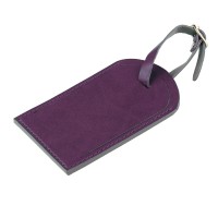 Багажная бирка  "Tinted", 6,5*11,5 см, PU, фиолетовый с серым