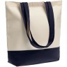 Холщовая сумка Shopaholic, темно-синяя - 
