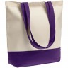 Холщовая сумка Shopaholic, фиолетовая - 
