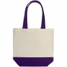 Холщовая сумка Shopaholic, фиолетовая - 