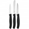 Набор из 3 кухонных ножей Victorinox Swiss Classic Paring, черный - 