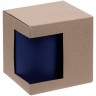 Коробка для кружки с окном, крафт, ver.2 - 