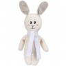 Мягкая игрушка Beastie Toys, заяц с белым шарфом - 