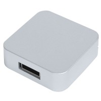 USB flash-карта &quot;Akor&quot; (8Гб),серебристая, 4х4х1,3см,пластик 