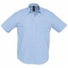 Рубашка мужская с коротким рукавом Brisbane, голубая - 