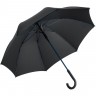 Зонт-трость с цветными спицами Color Style, синий с черной ручкой - 
