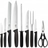 Набор ножей Victorinox Standart в деревянной подставке с ножницами - 