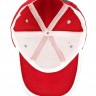 Бейсболка Unit Trendy, красная с белым - 