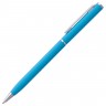 Ручка шариковая Hotel Chrome, ver.2, матовая голубая - 
