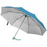 Зонт складной Silverlake, голубой с серебристым - 