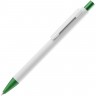 Ручка шариковая Chromatic White, белая с зеленым - 