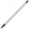 Ручка шариковая Chromatic White, белая с зеленым - 