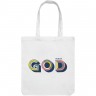 Холщовая сумка «Новый GOD», белая - 