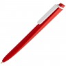 Ручка шариковая Pigra P02 Mat, красная с белым - 