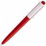 Ручка шариковая Pigra P02 Mat, красная с белым - 