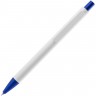 Ручка шариковая Chromatic White, белая с синим - 