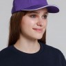 Бейсболка Bizbolka Canopy, фиолетовая с белым кантом - 