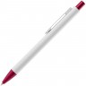 Ручка шариковая Chromatic White, белая с красным - 