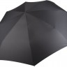 Зонт складной Unit Fiber с большим куполом, черный - 