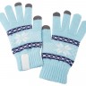 Сенсорные перчатки Snowflake, голубые - 