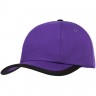 Бейсболка Bizbolka Honor, фиолетовая с черным кантом - 