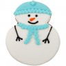 Печенье Sweetish Snowman, голубое - 