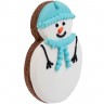Печенье Sweetish Snowman, голубое - 