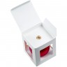 Елочный шар Gala Night Matt в коробке, красный, 8 см - 