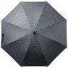 Зонт-трость Alessio, черный с серым - 