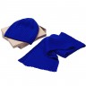 Набор Stripes: шарф и шапка, ярко-синий - 