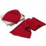 Набор Stripes: шарф и шапка, красный - 