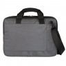 Сумка для ноутбука Qibyte Laptop Bag, темно-серая с черными вставками - 