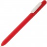 Ручка шариковая Swiper Soft Touch, красная с белым - 