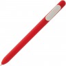 Ручка шариковая Swiper Soft Touch, красная с белым - 