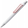 Ручка шариковая Clamp, белая с красным - 