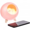Беспроводная лампа-колонка Right Meow, розовая - 