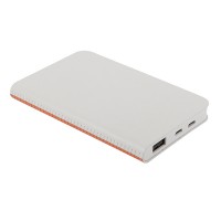Универсальный аккумулятор &quot;Franki (5000mAh),белый с оранжевым, 7,5х12,1х1,1см 
