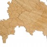 Деревянная карта России, дуб - 