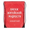 Рюкзак «Багаж житейской мудрости», красный - 