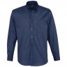 Рубашка мужская с длинным рукавом Bel Air, темно-синяя (кобальт) - 