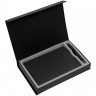 Коробка Silk с ложементом под ежедневник 15х21 см и ручку, черная - 