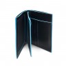 Бумажник Piquadro Blue Square, вертикальный, черный - 