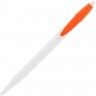 Ручка шариковая Champion, белая с оранжевым - 