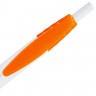Ручка шариковая Champion, белая с оранжевым - 