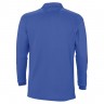 Рубашка поло мужская с длинным рукавом Winter II 210 ярко-синяя - 