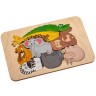 Пазл-раскраска Wood Games, африканские животные - 