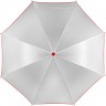 Зонт-трость Unit White, белый с красным - 