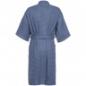 Халат вафельный мужской Boho Kimono, синий - 
