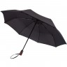 Складной зонт Wood Classic с прямой ручкой, черный - 